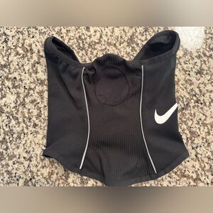 Nike Black with White Logo Dri-FIT Athletic Top
